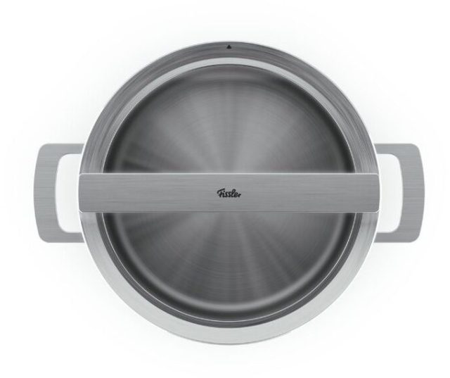 Fissler Phi Collection kookpan 24cm, bovenaanzicht van binnenkant zonder deksel