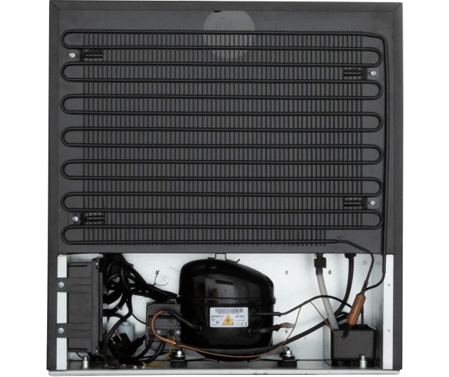 Frilec BERLINWSP1-32-GTE-012 wijnkoelkast achterkant met condenser, compressor en bedrading