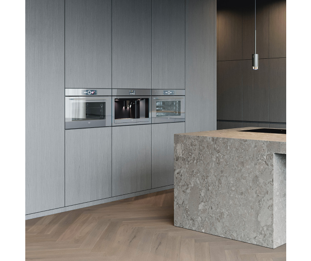 V-Zug CombiSteamer V6000 45M PowerSteam Autodoor combi-stoomoven - platinum spiegelglas