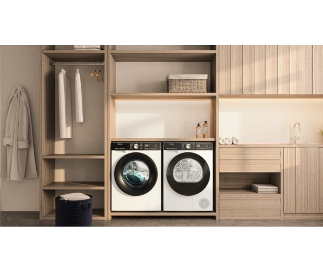 Hisense DH3S902BW3 warmtepomp droger met verwisselbare draairichting deur