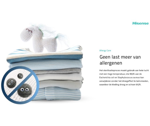 Hisense DH3S902BW3 warmtepomp droger met verwisselbare draairichting deur