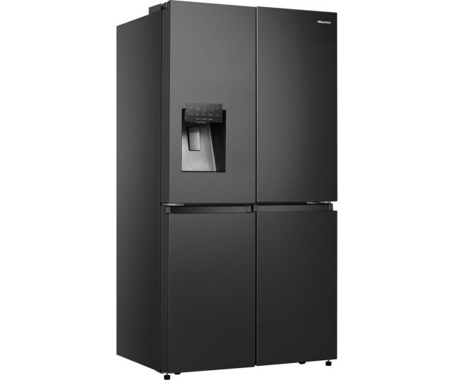Hisense RQ760N4AFF side-by-side koelkast - 4-deurs - blacksteel-look