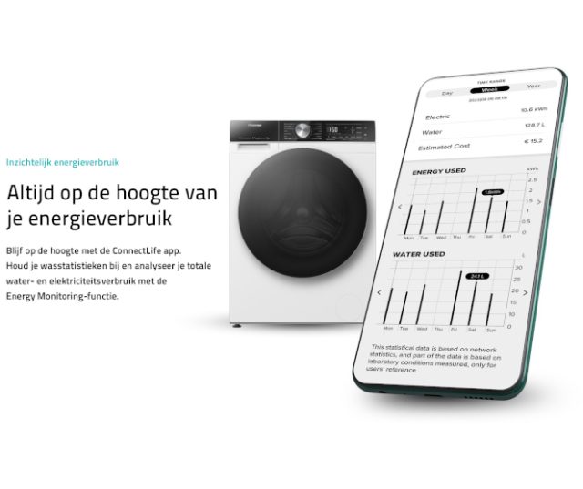 Hisense WF5S1045BB zwart wasmachine