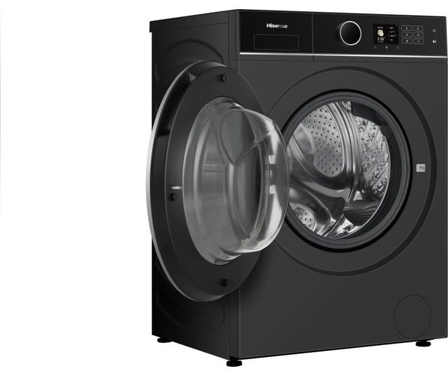 WD5I1245BBRH/BLX Hisense was/droogcombinatie - Zwart