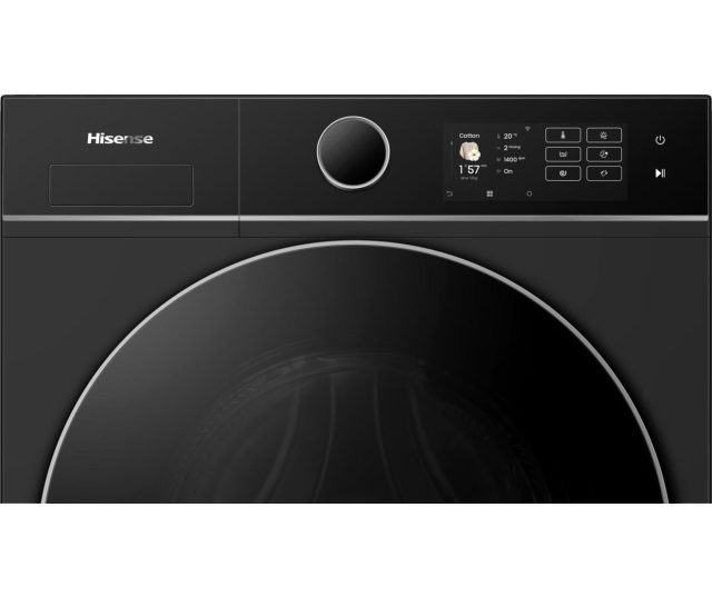 Hisense WD5I1245BBRH/BLX was/droogcombinatie - Zwart