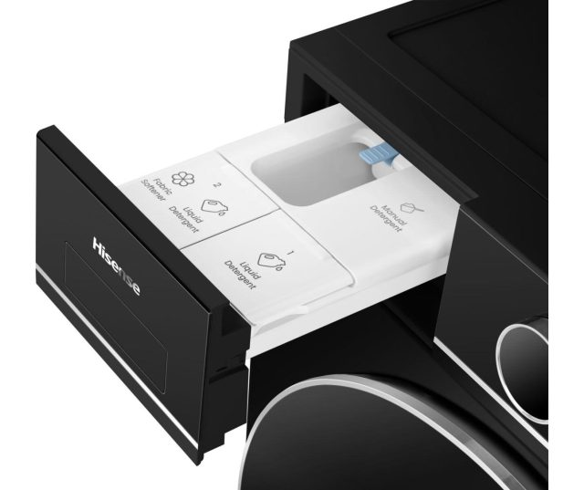 Hisense was/droogcombinatie - Zwart