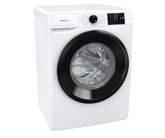 Hisense WFGE801439VMQ wasmachine met 1400 toeren en 8 kg.