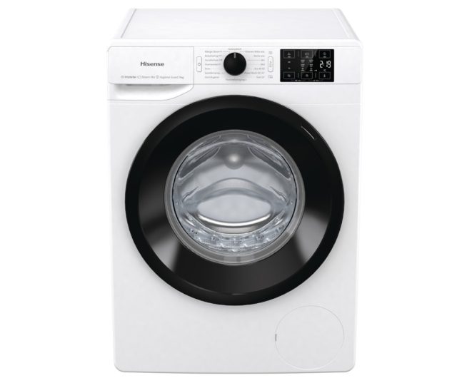 Hisense WFGE901439VMQ wasmachine met 9 kg. en 1400 toeren