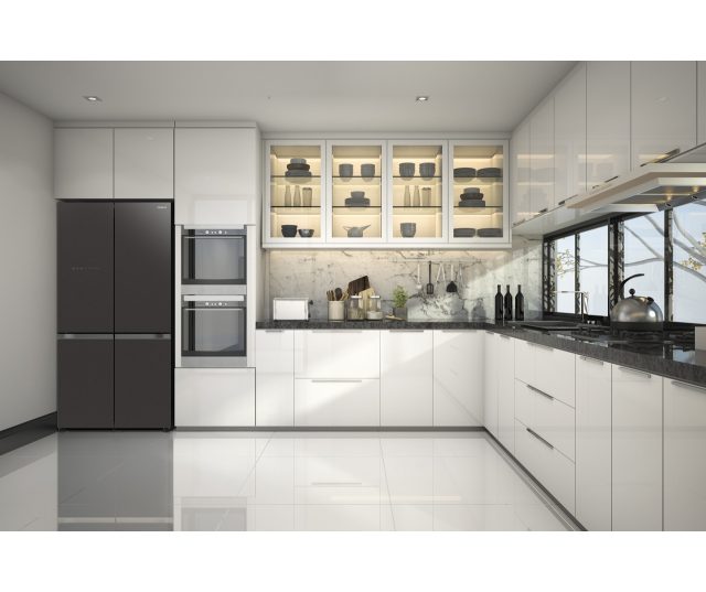 Hitachi R-WB640VRU0 (GMG) side-by-side koelkast - grijs glas