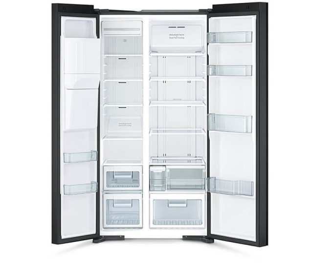 Hitachi R-SX700GPRU0 side-by-side koelkast - zwart glas