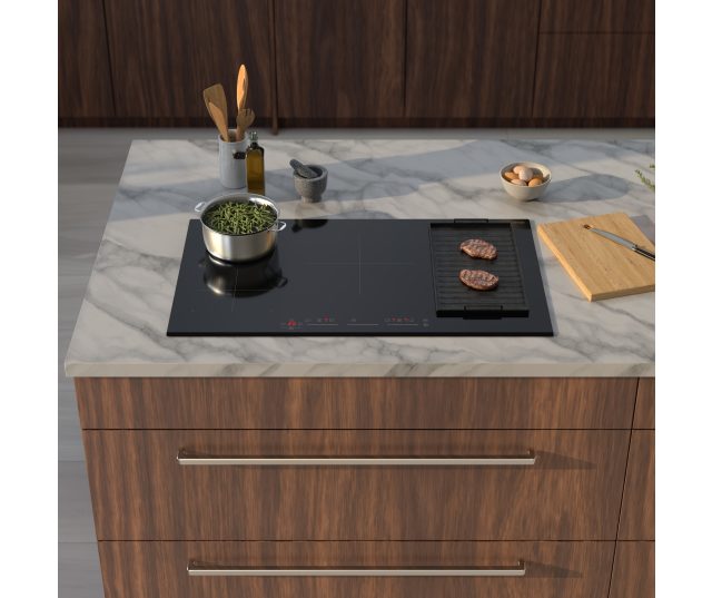 Inventum IKI9035MAT inbouw inductie kookplaat - 90 cm. - 2 fasen