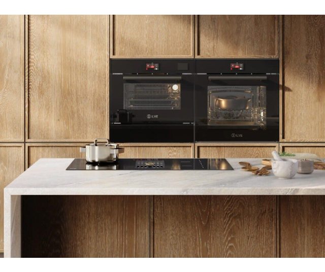 645GHSW1/BK ILVE combi-stoomoven met magnetron - Met stoom functie