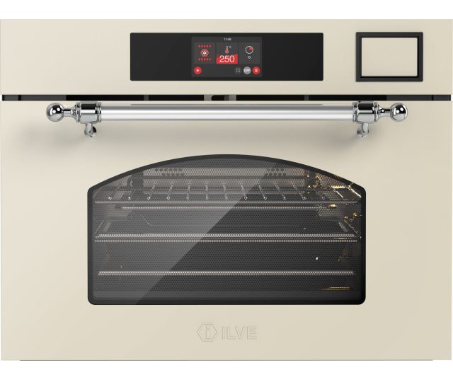 Ilve 645NHSW1/AW combi-stoomoven met magnetron - antiek wit