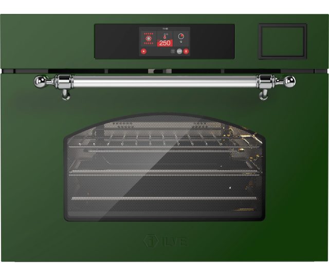 Ilve 645NHSW1/EG combi-stoomoven met magnetron - groen