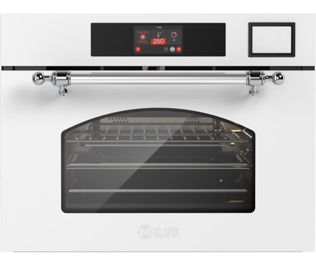 Ilve 645NHSW1/WH combi-stoomoven met magnetron - wit