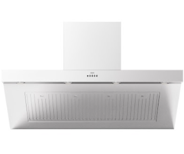 Ilve AGQ120/SS wand afzuigkap - schuin anti-hoofdstoot - 120 cm. breed