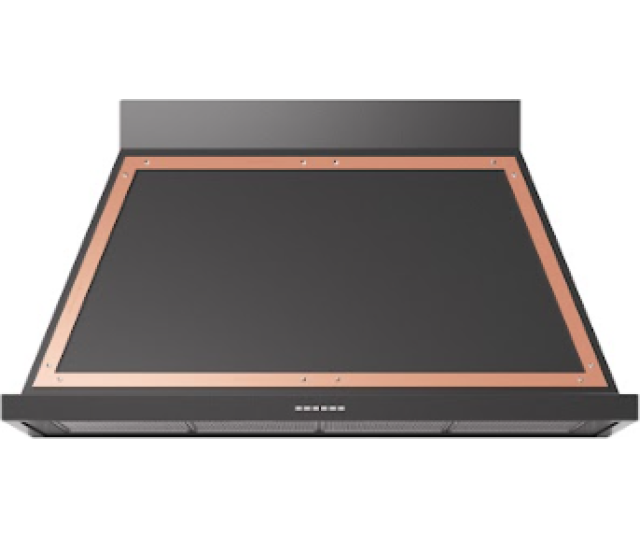 Ilve ANB120/MGP wand afzuigkap - 120 cm. - mat-grafiet met koper