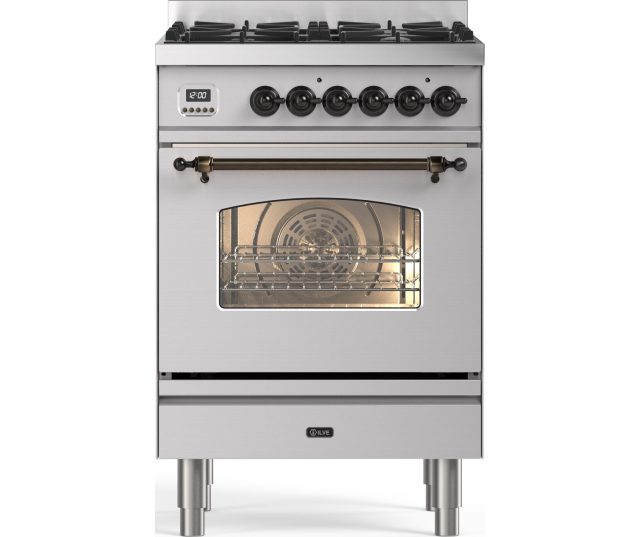 fornuis ILVE P06NE3/SS - 60 cm breed