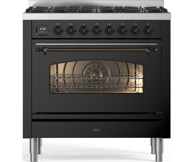 fornuis ILVE P096NE3/BK - 90 cm breed