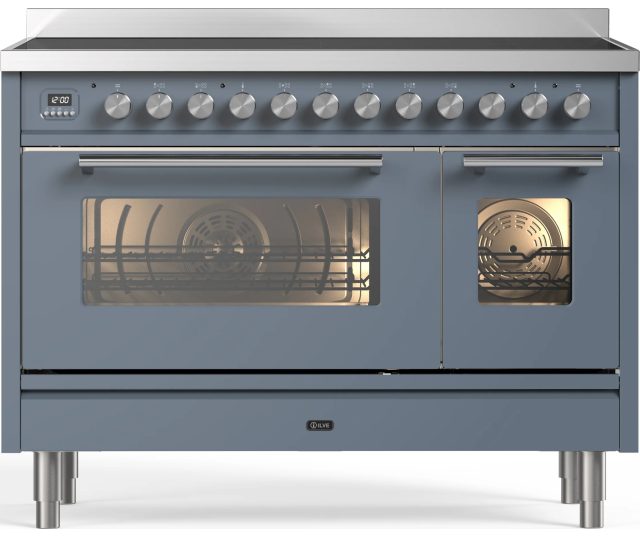 Ilve PI127WE3/BG inductie fornuis - 120 cm. breed - blauw/grijs