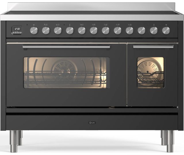 Ilve PI127WE3/MG inductie fornuis - 120 cm. breed - mat grafiet