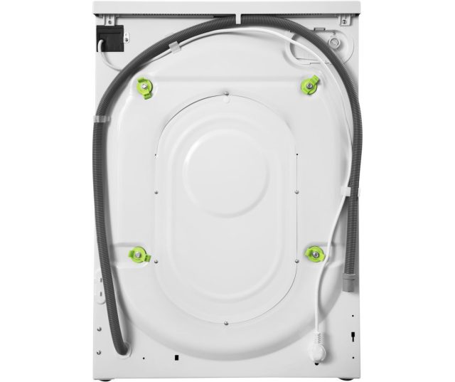 De achterkant van de Indesit BWE 71453X WSSS EU wasmachine