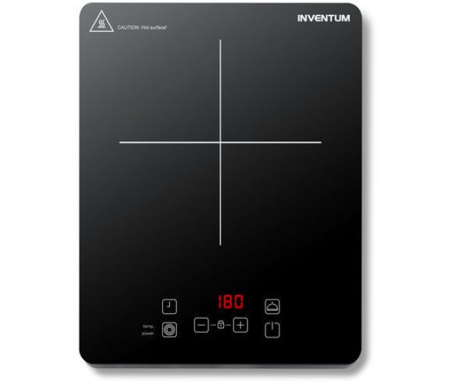 De Inventum KI120T heeft een digitaal display welke het instellen van timer en vermogen ondersteund