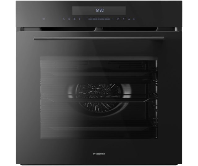Inventum IOM6035GT inbouwoven vooraanzicht met digitaal display en bedieningspaneel