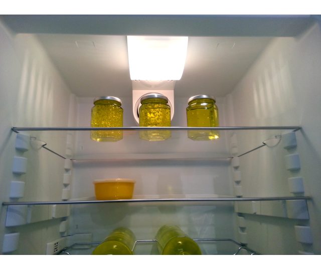 Foto van de plafondverlichting van de Miele KFN12924SD1