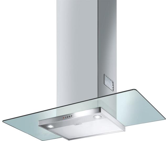 Smeg KFV92D2 wand afzuigkap met glas