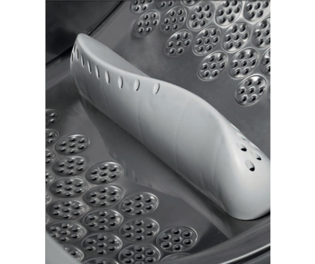 De AEG L98685FL wasmachine is uitgevoerd met een ProTex trommel