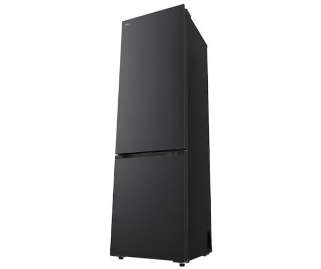 LG GBBS322AEV zwart zijprofiel linker