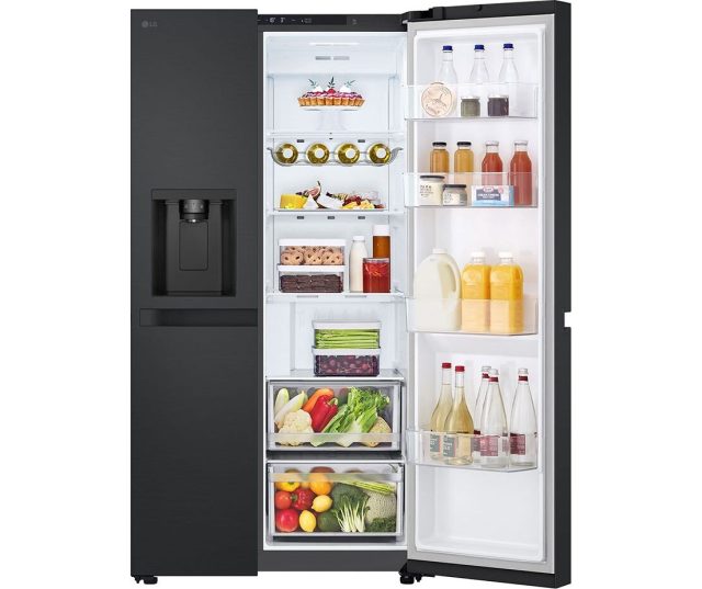 side-by-side koelkast LG GSLC40EPPE - Vriesgedeelte onder