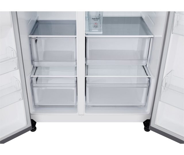 side-by-side koelkast LG GSLC40PYPE - Vriesgedeelte onder