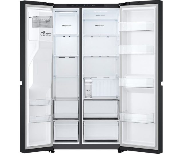 LG side-by-side koelkast - Vriesgedeelte onder