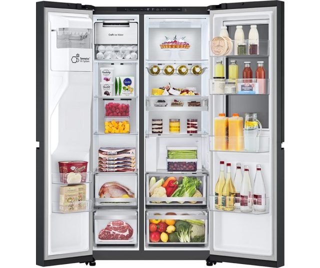 LG side-by-side koelkast - Vriesgedeelte onder