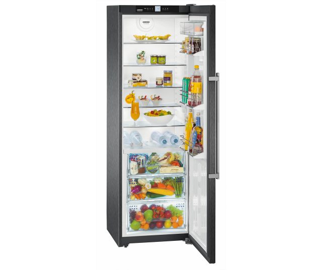 De Liebherr KBbs4260 koelkast zwart heeft een netto inhoud van 358 liter, waarvan 116 liter BioFresh