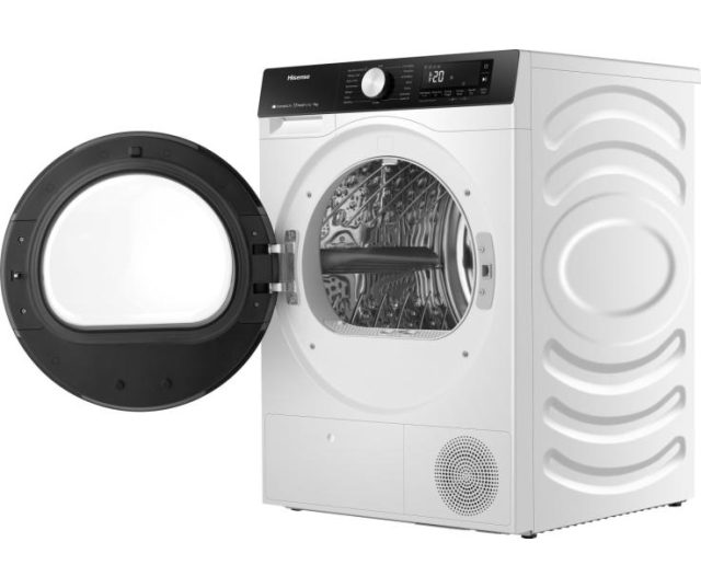 Hisense DH3S902BW3 warmtepomp droger met verwisselbare draairichting deur