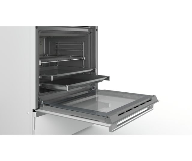 Bosch HLS59D321 inductie fornuis - wit - 60 cm.