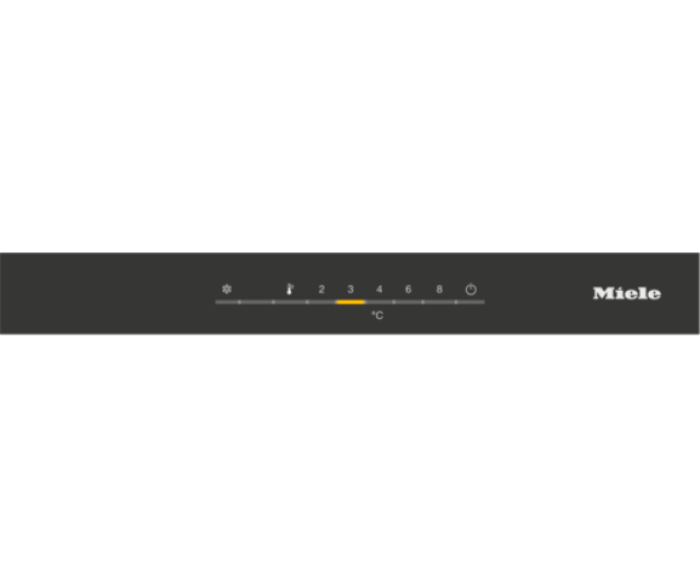 Miele K 7328 D bedieningspaneel touchscreen digitaal display temperatuurknoppen