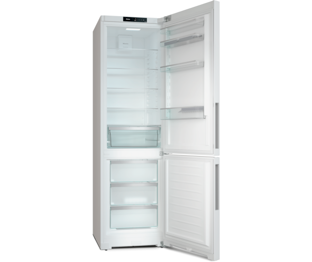 Miele KFN4395CD geopende vrieslade met transparante laden leeg
