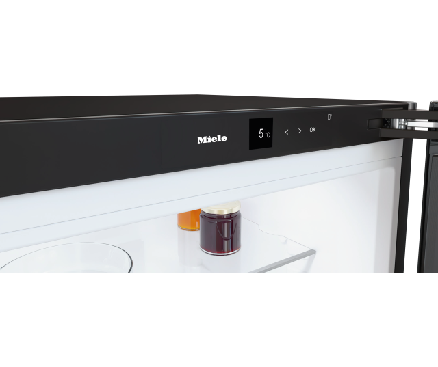 Miele KS4783DD koelkast bedieningspaneel bovenfront met temperatuurdisplay en bedieningsknoppen