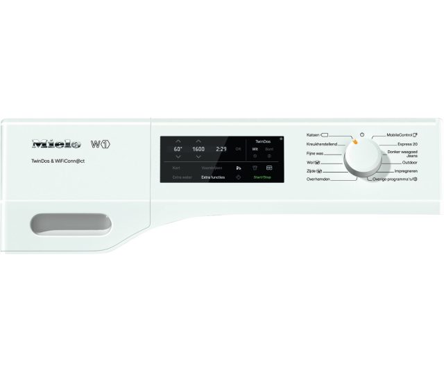 De bediening van de Miele WCJ670 WPS is super eenvoudig en snel in te stellen