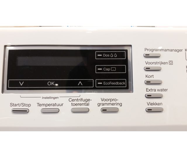 Foto van het display van de Miele WKM 130 WPS