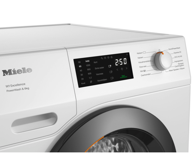 Miele WED335WPS wasmachine - 1400 toeren - 8 kg. trommel