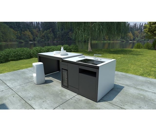 Nota WHITE ANTRACITE mono block buitenkeuken