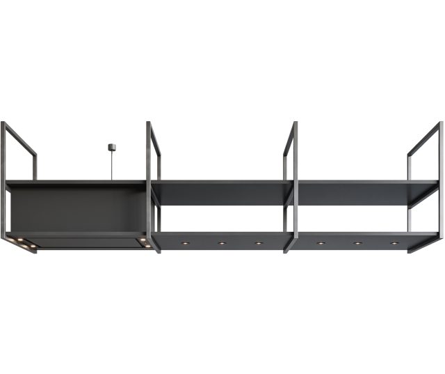 Novy 15006 eiland afzuigkap - Pureline Frame 120 cm Zwart