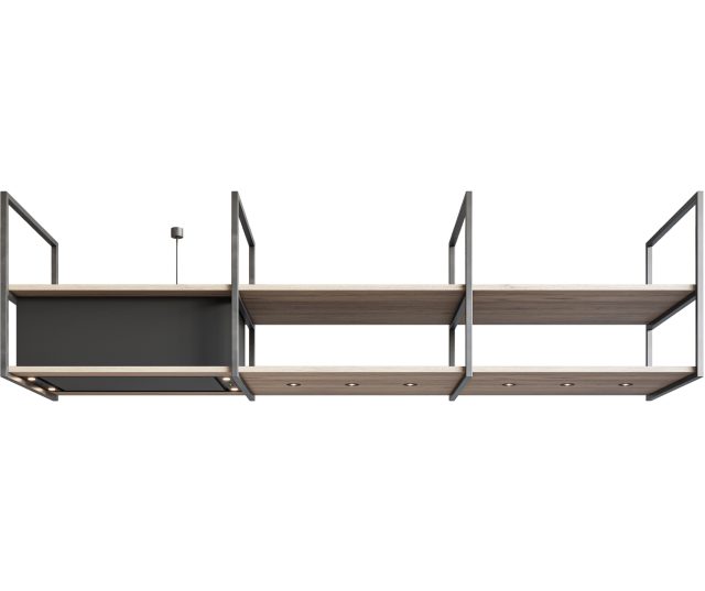 Novy 15011 afzuigkap eiland - Pureline Frame 90 cm zwart