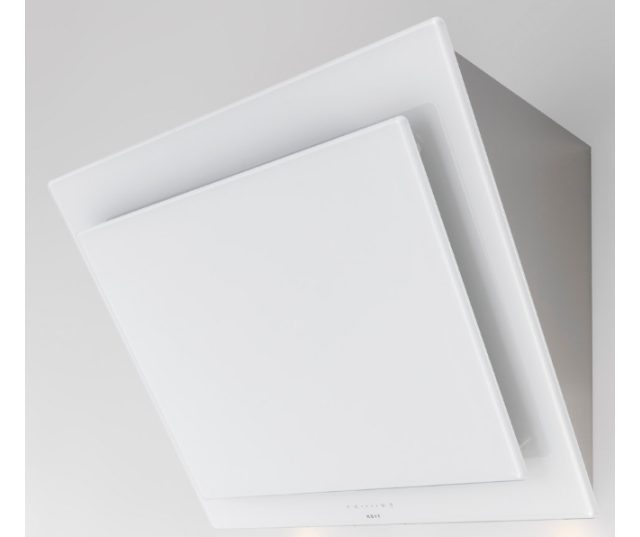 Novy 7851 wand afzuigkap schuin - Vision - wit glas