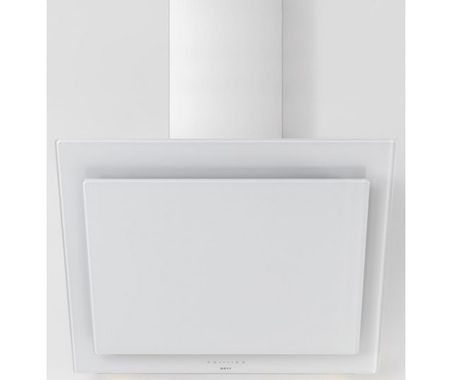 Novy 7851 wand afzuigkap schuin - Vision - wit glas